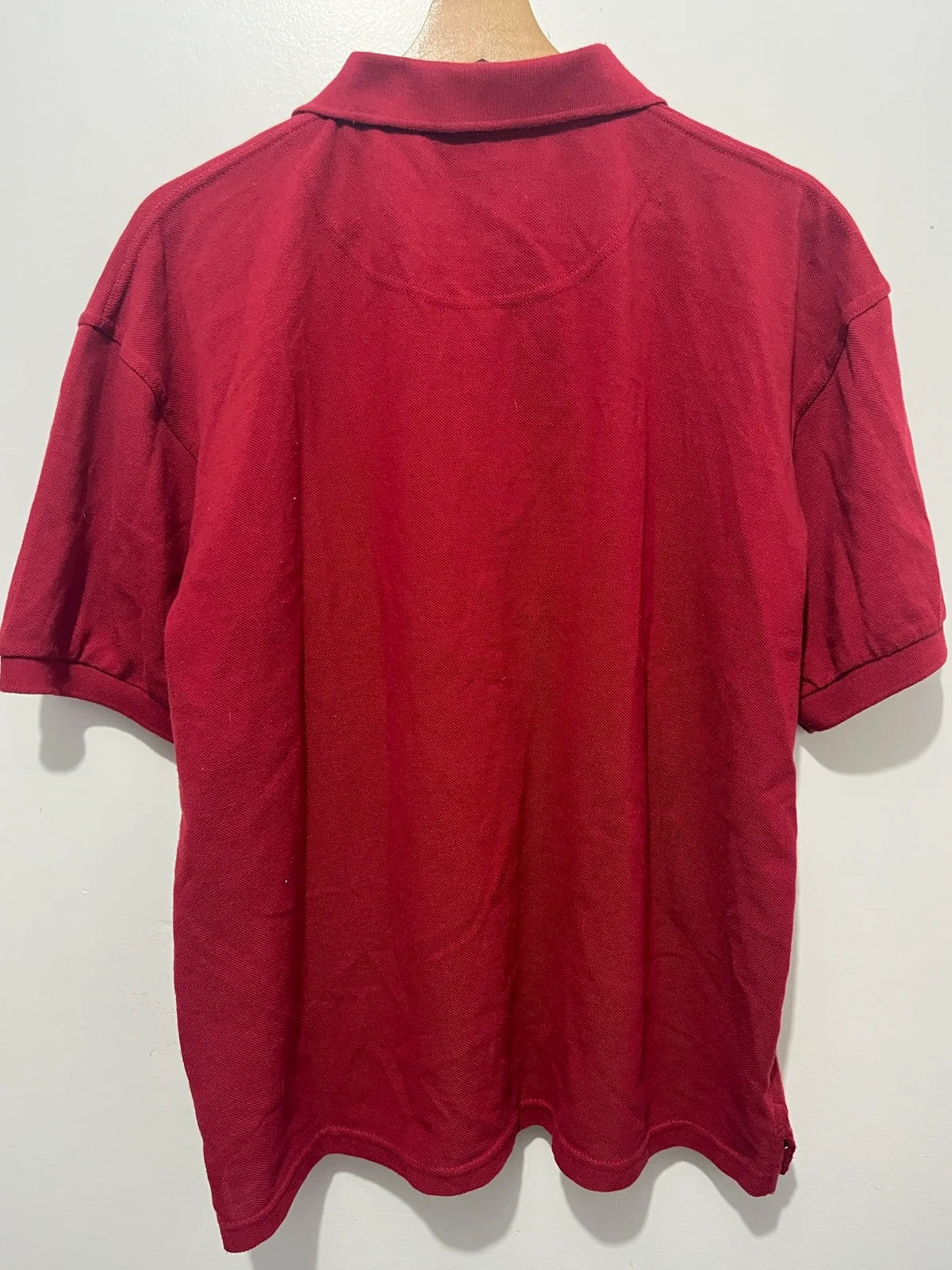 Penguin Men’s Red Cotton Polo Shirt Short Sleeve Pocket L 100cm P11745 – photo 2