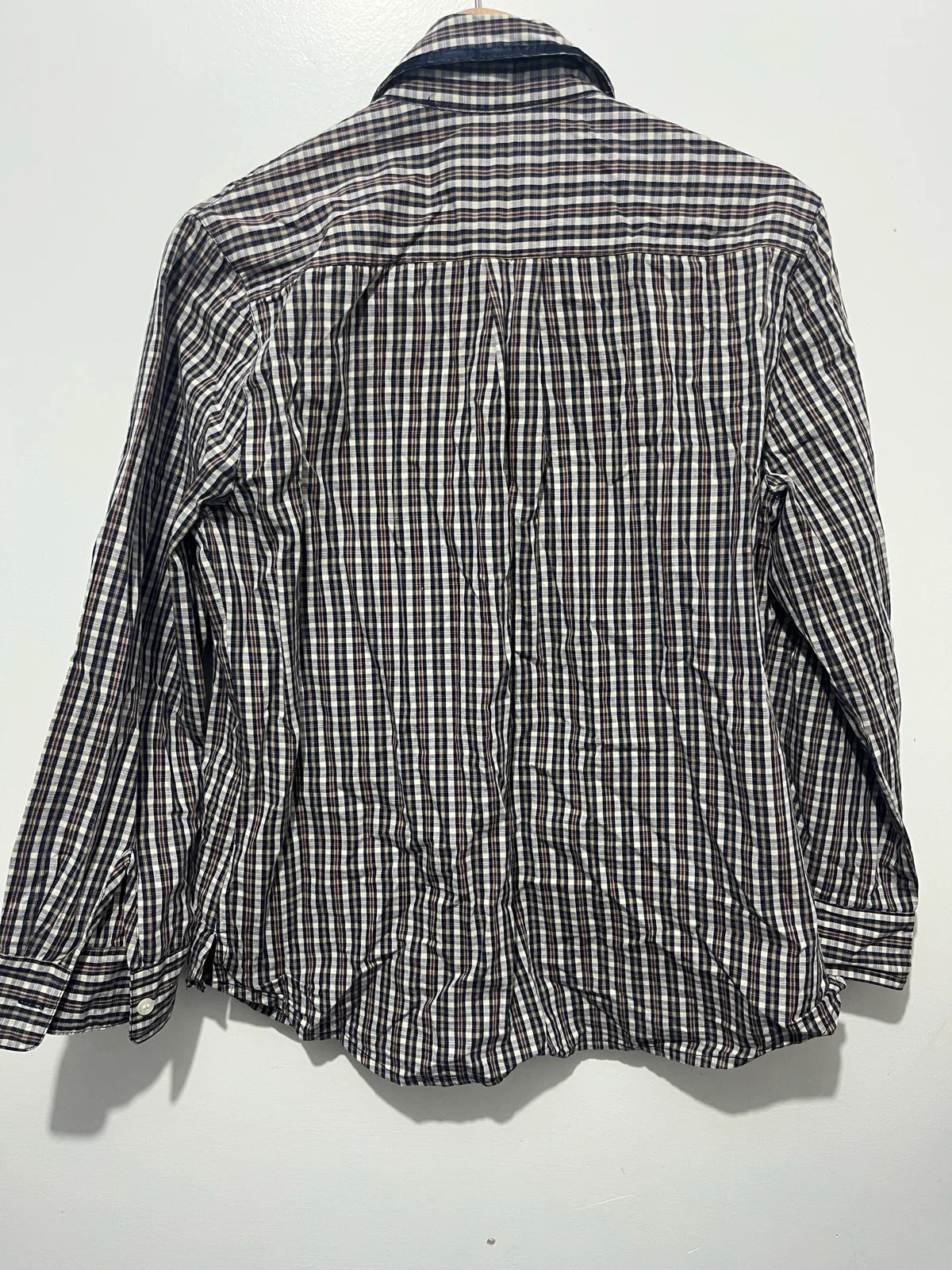 Thomas Cook Signature Collection Women’s Navy/White Check Button Up Shirt Size 1 – photo 2