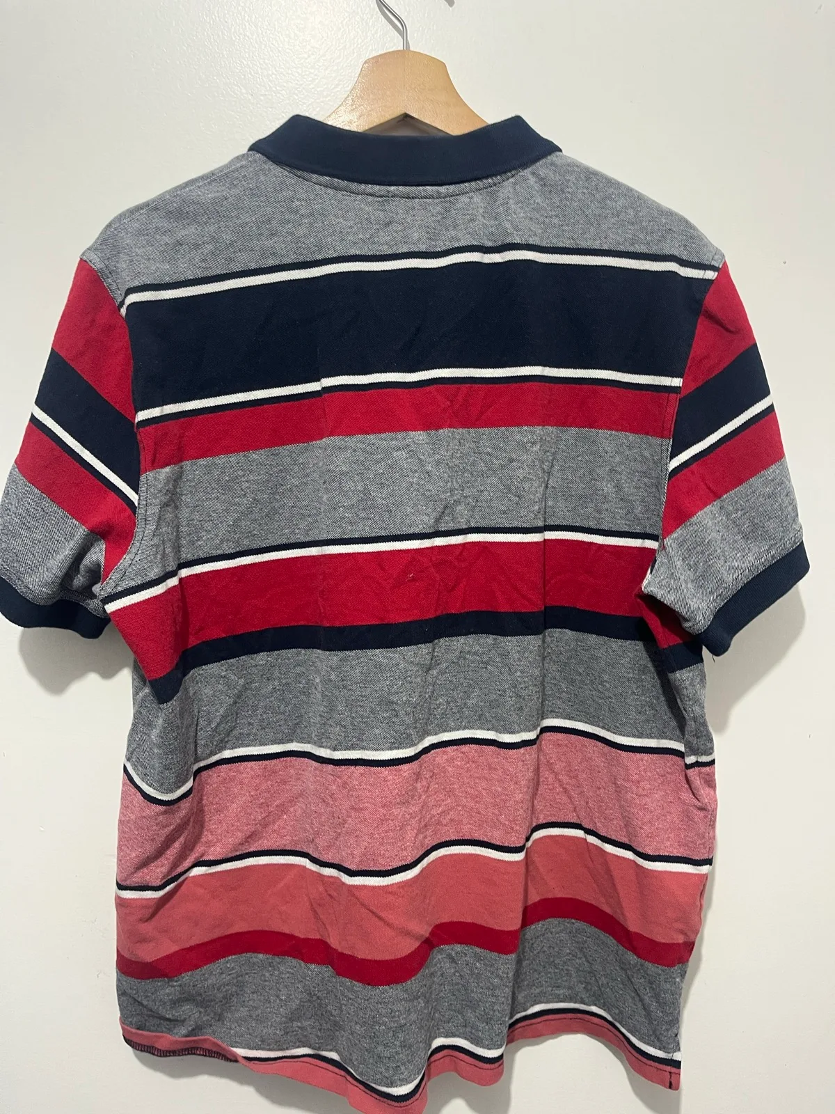 J.C. Lanyon Men’s Striped Cotton Polo Shirt Short Sleeve Collared 2XL – photo 2