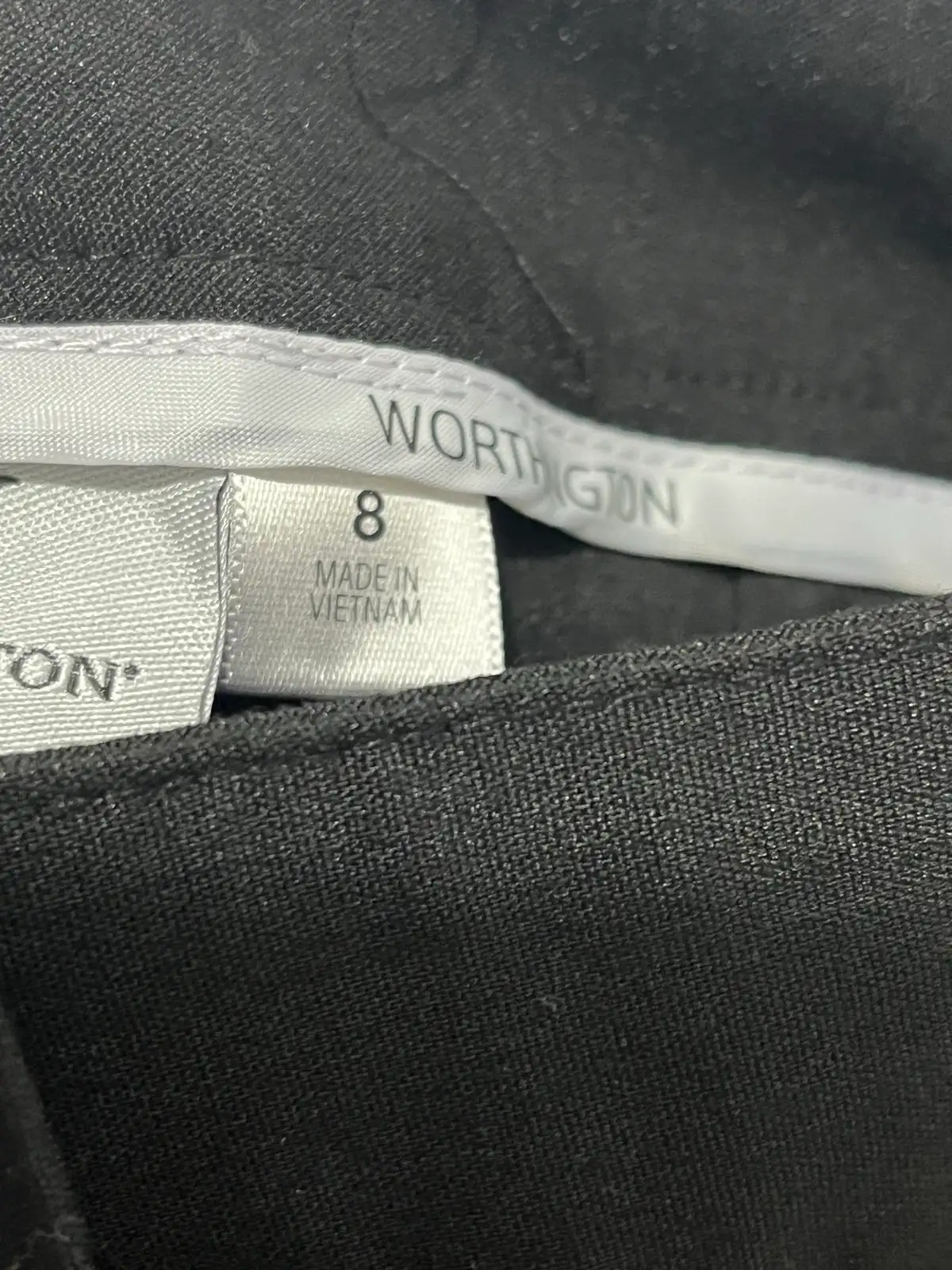 Worthington Modern Fit Women’s Black Dress Pants Size 8 Regular Flat Front – photo 3