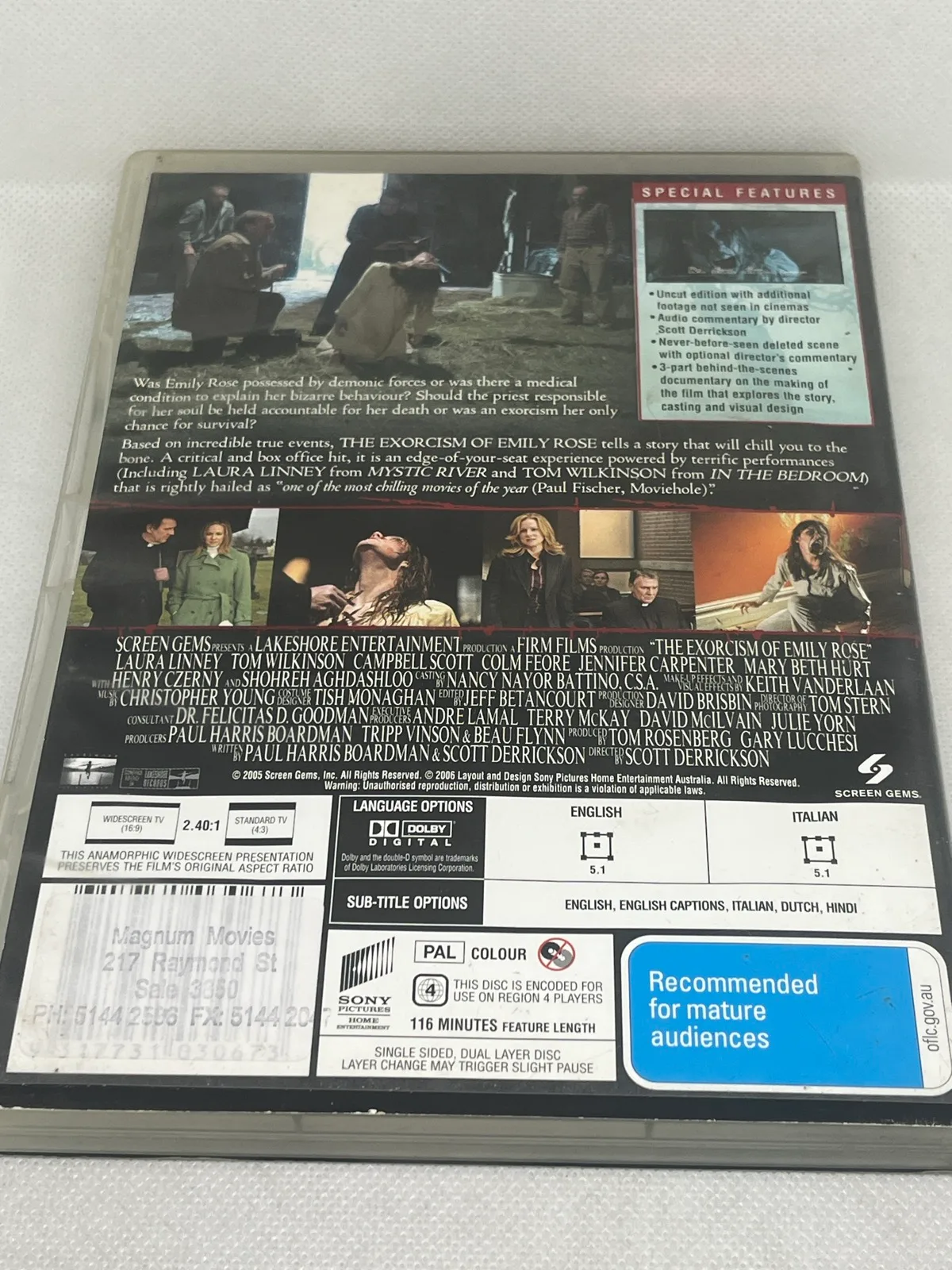 2 x Horror DVD Bundle - Exorcist - Ex Rental - Region 4 — photo 3