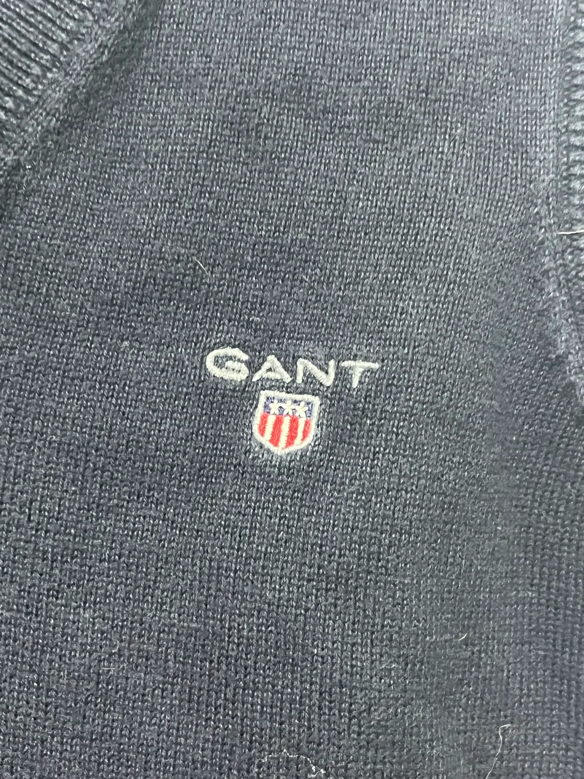 GANT Boys Navy Cotton Knit V-Neck Sleeveless Jumper Vest 110/116cm 5-6Y – photo 6