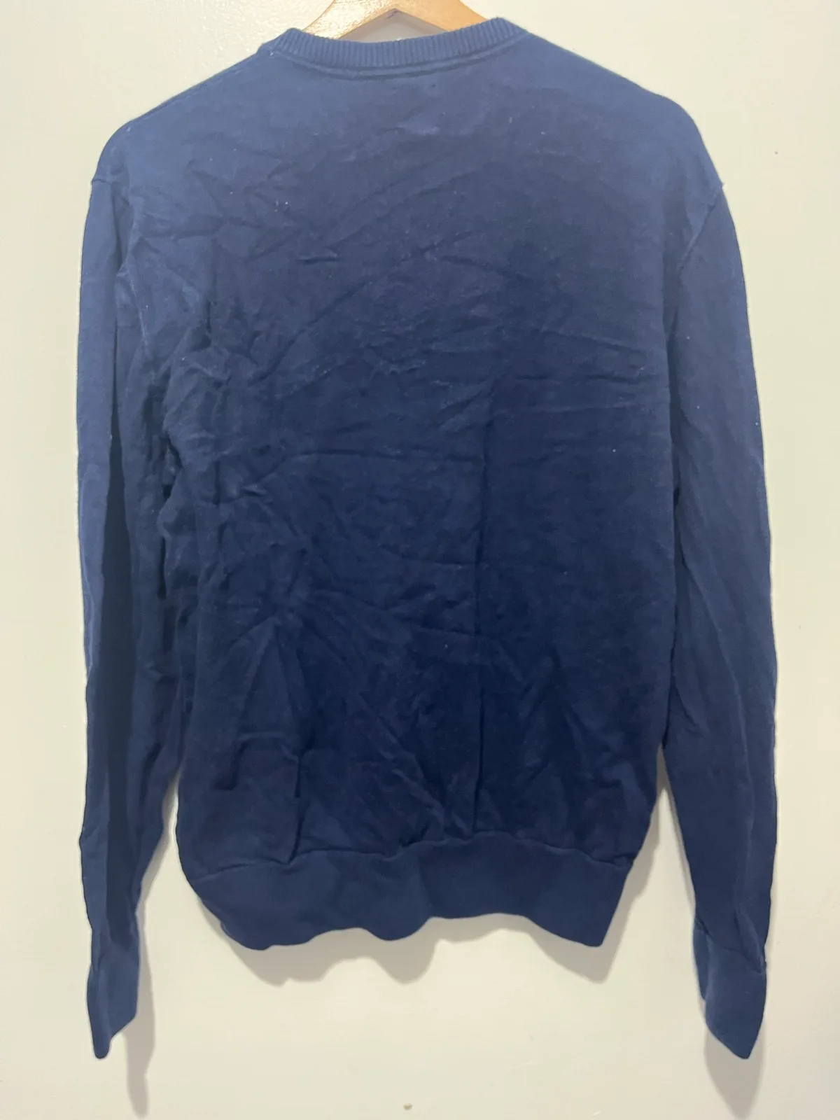 GAP Cotton Knit Jumper Navy V-Neck Pullover Men’s Regular M S/352305-00 – photo 2