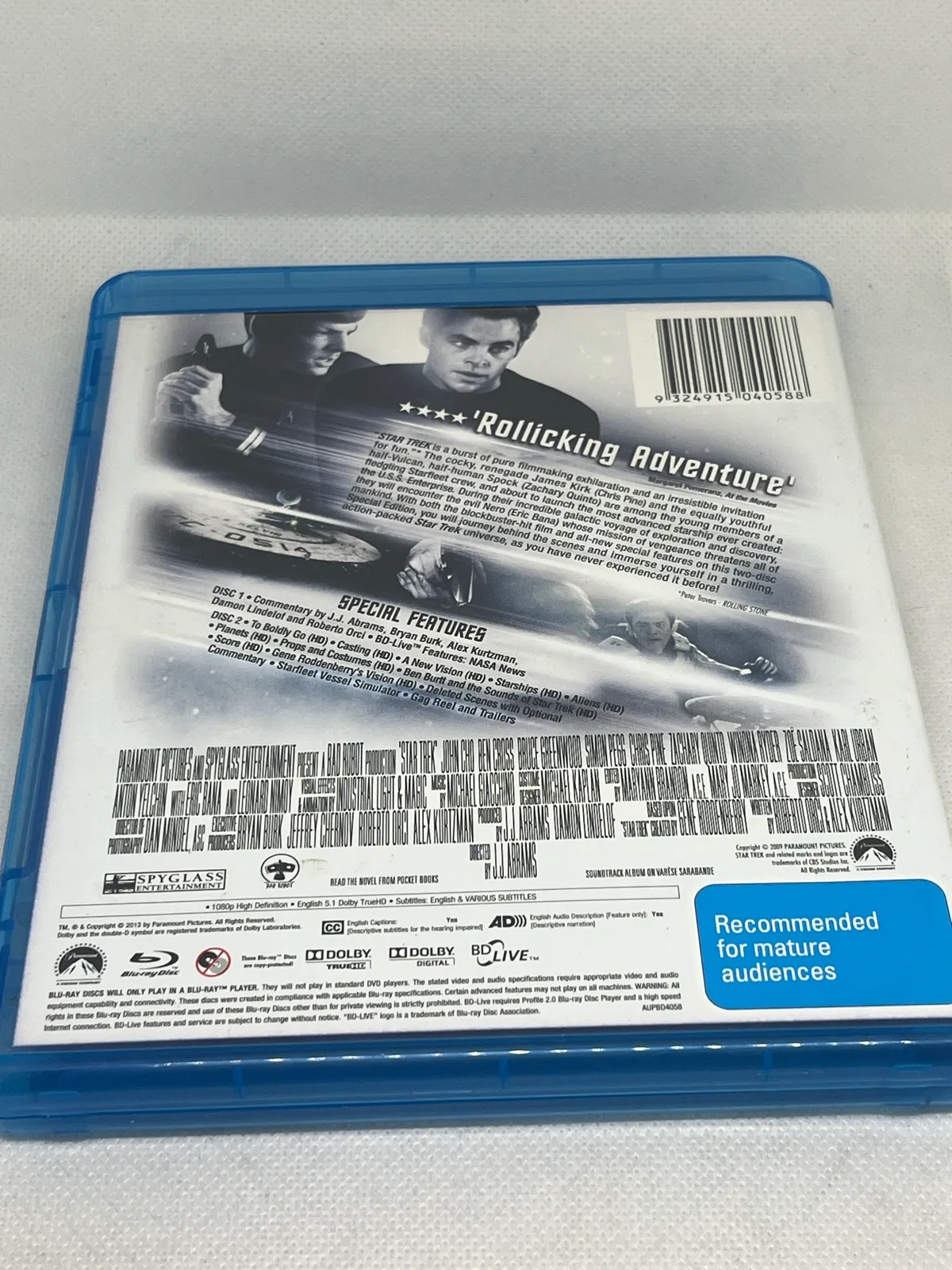 Star Trek 2 Disc Special Edition Bluray JJ Abrams — photo 2