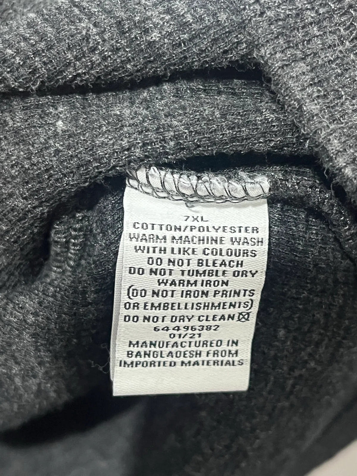 Mr Big Cotton Blend Knit Jumper Grey Henley Button Pullover Men’s 7XL – photo 4