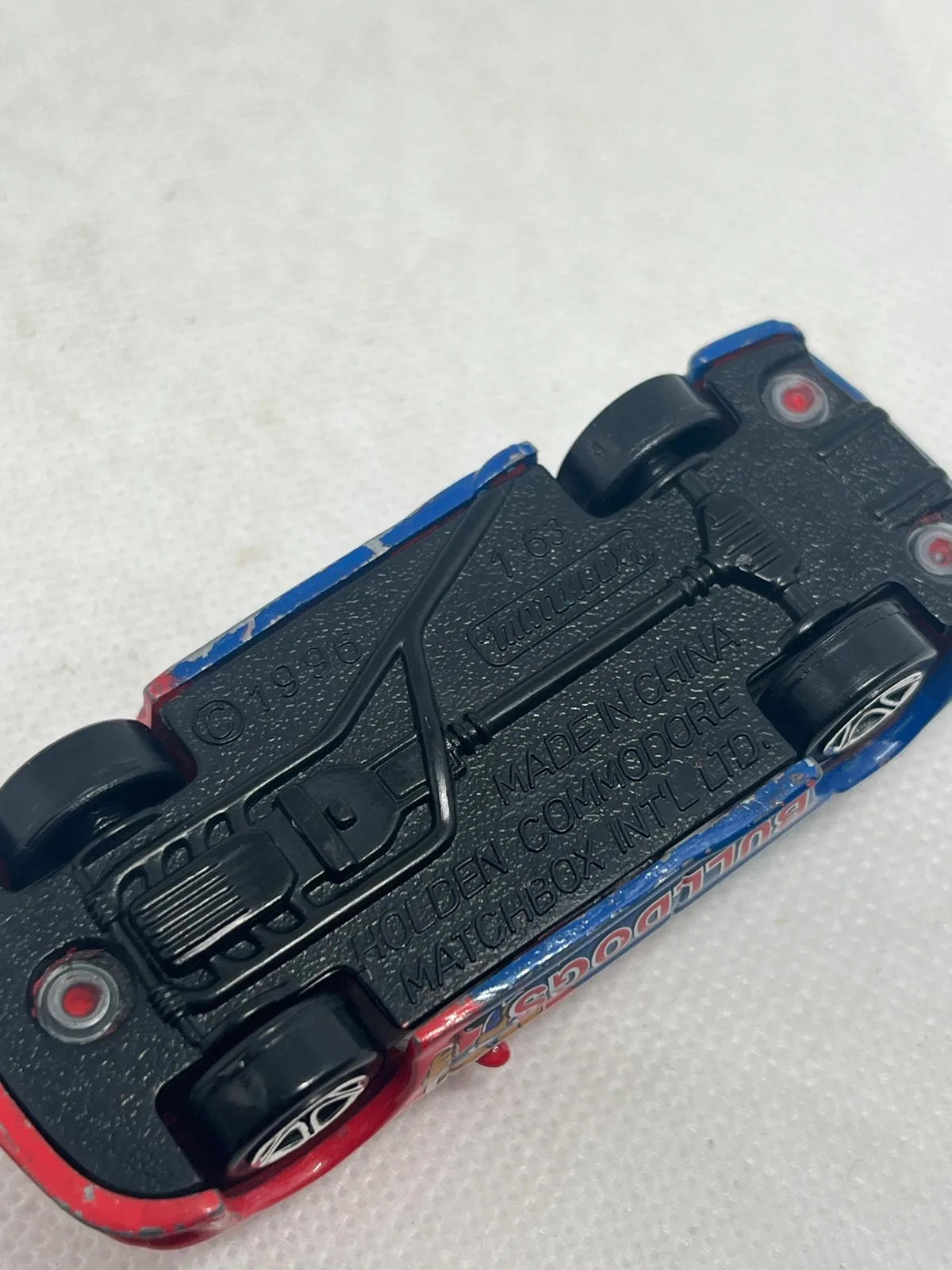 Matchbox Western Bulldogs 1998 Red & Blue Toy Car 1990s AFL Team – photo 5