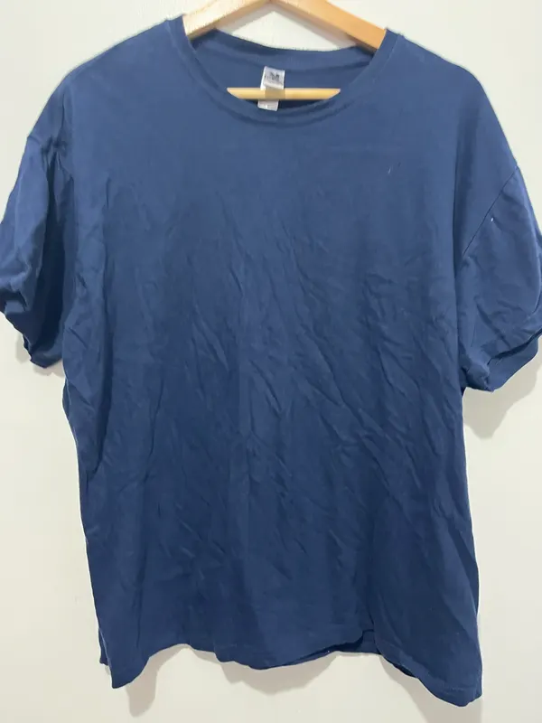 Roly Atomic 150 Mens Blue Crew Neck Short Sleeve Cotton Logo T-Shirt Size 2XL