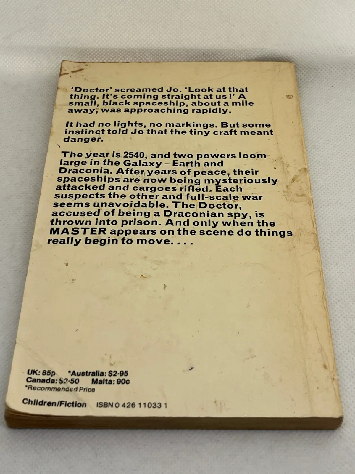 Doctor Who Doctor Who and the Space War - Malcolm Hulke PB 1976 – photo 2