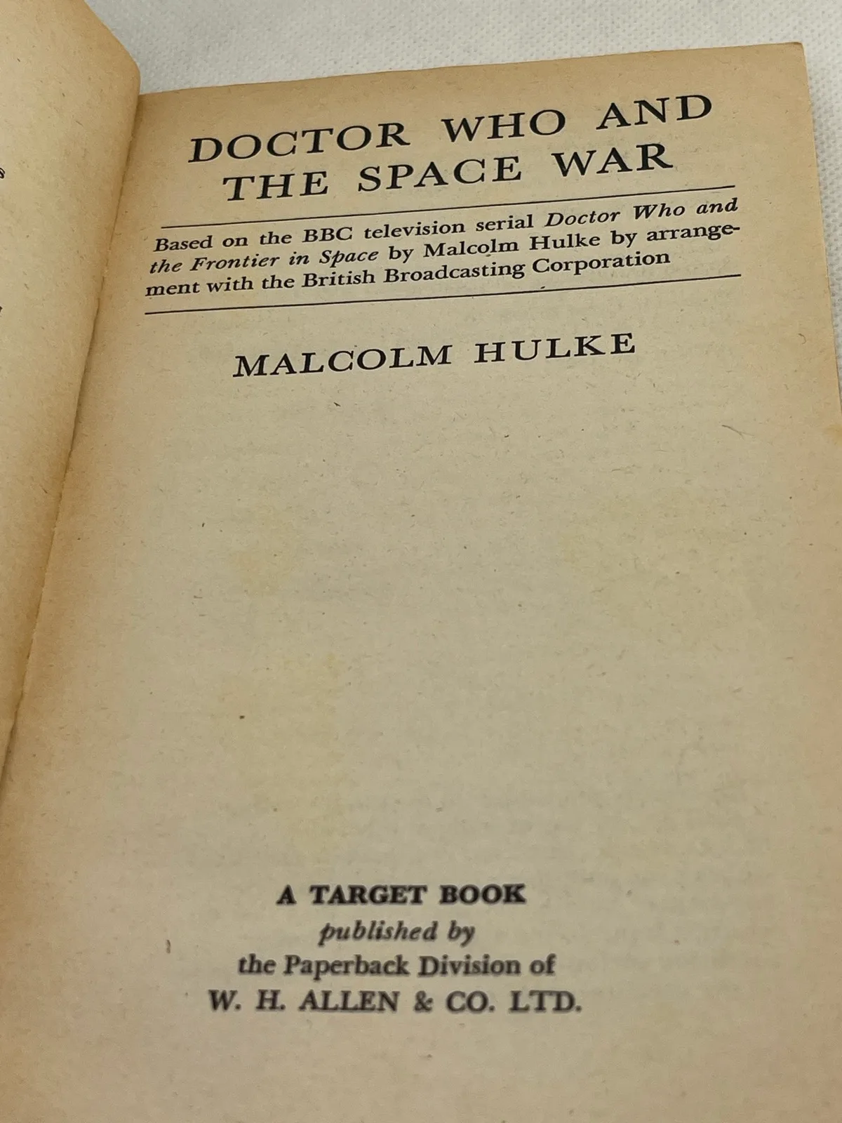Doctor Who Doctor Who and the Space War - Malcolm Hulke PB 1976 – photo 5