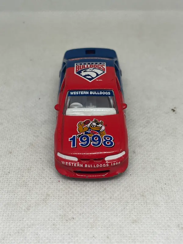 Matchbox Western Bulldogs 1998 Red & Blue Toy Car 1990s AFL Team
