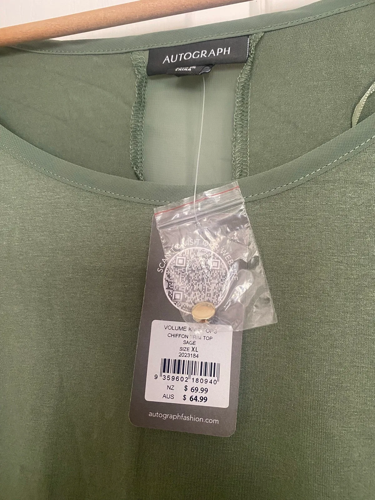 Néw Autograph Khaki Top XL – photo 3
