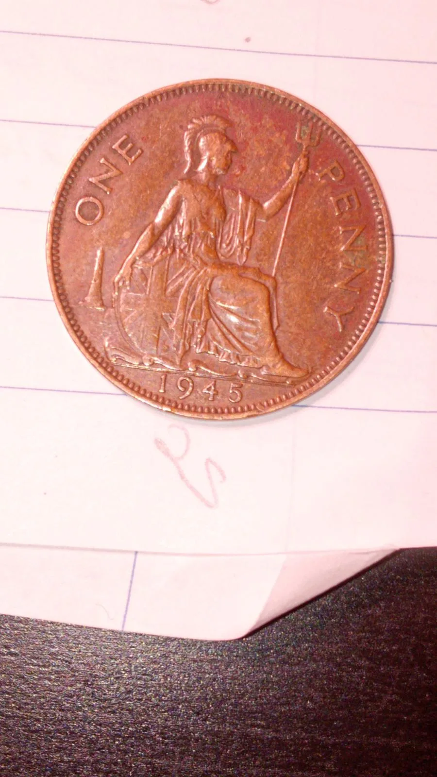 1945 english penny — photo 2