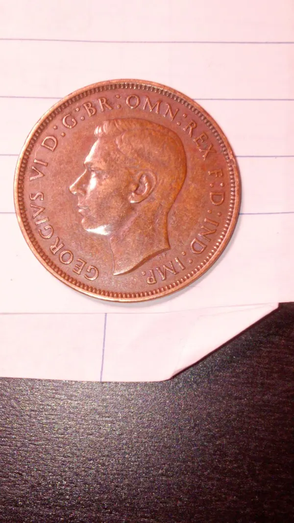 1945 english penny