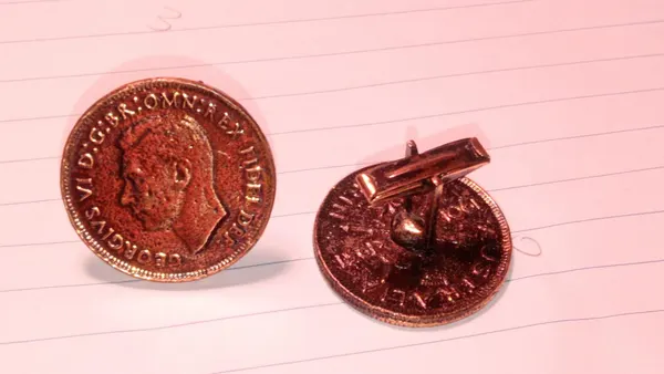 1951 Australian florin cufflinks