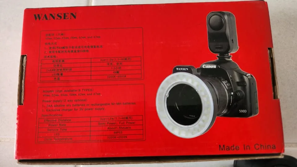 Wansen Ring48 LED Light for DLSR Camera, #10026 — photo 2