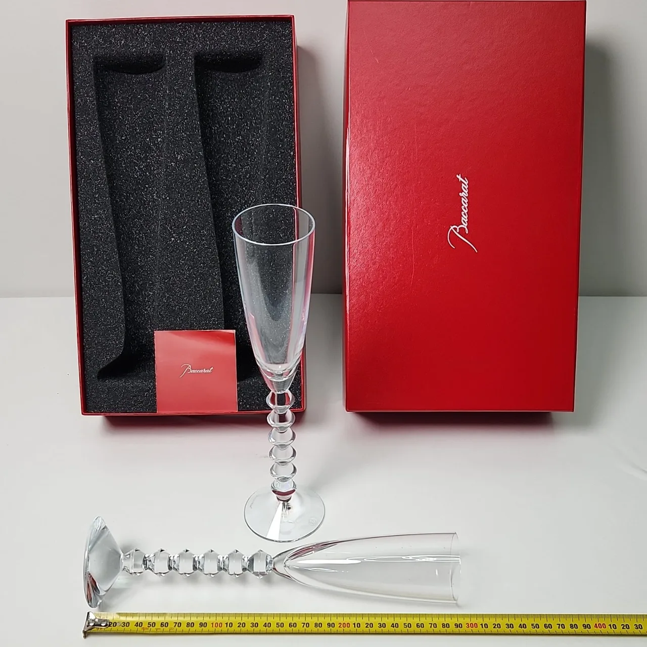 Baccarat Vega Flutissimo Clear Champagne Flutes Set of 2, #10002 — photo 2