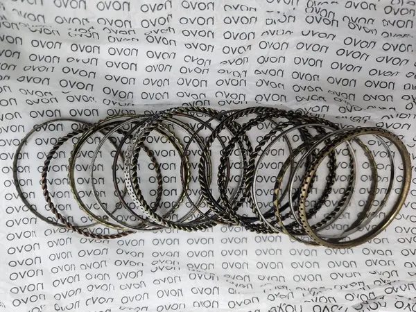 Novo Metallic Bangle Bracelet Set, #10030