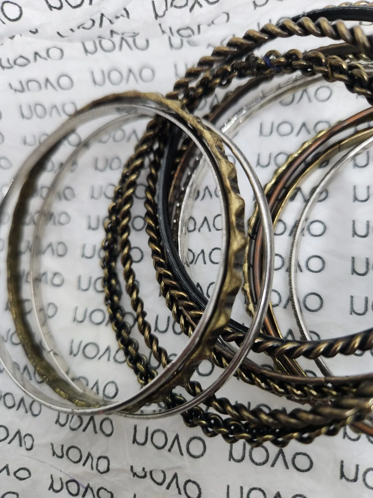 Novo Metallic Bangle Bracelet Set, #10030 — photo 4