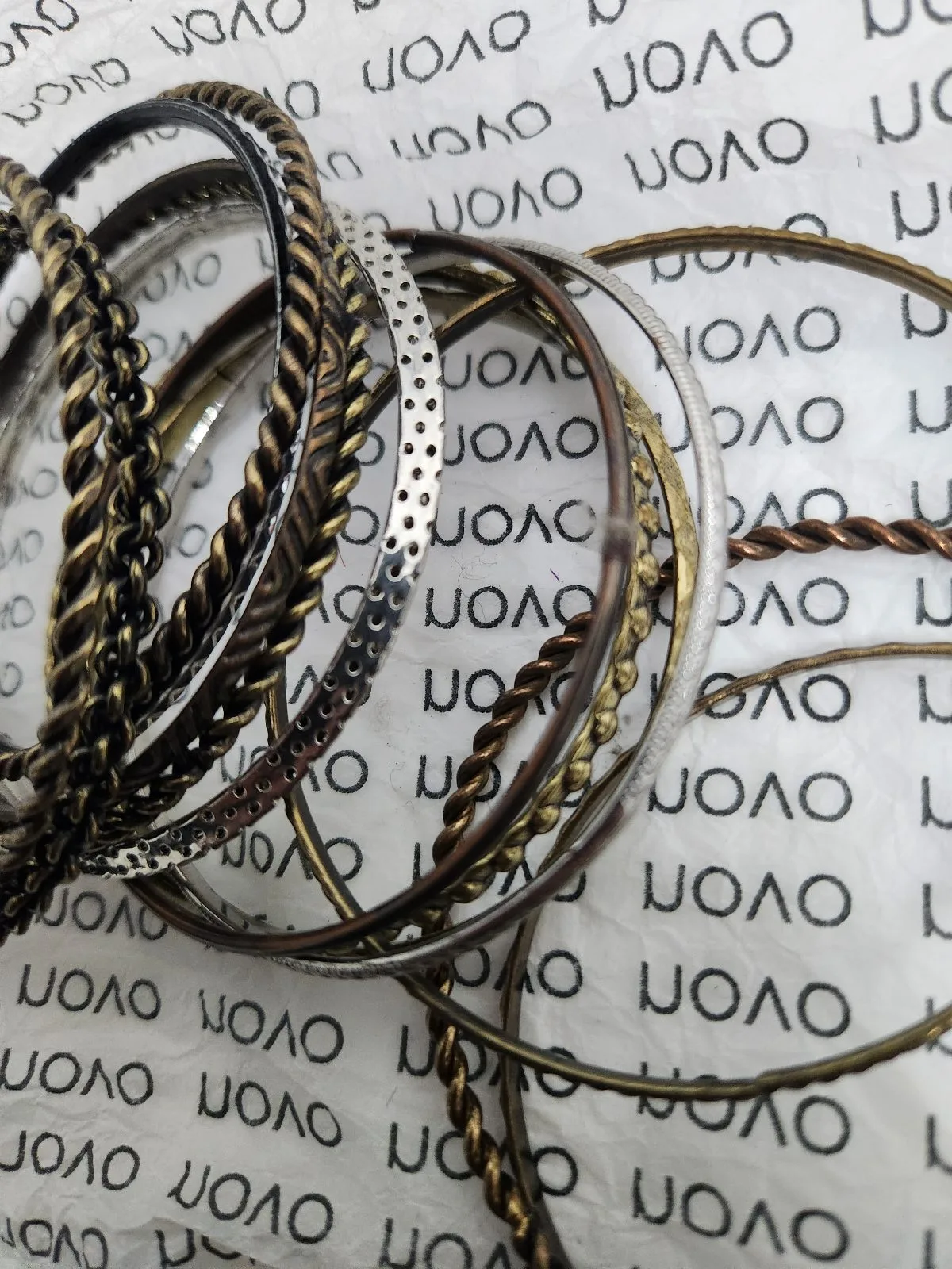 Novo Metallic Bangle Bracelet Set, #10030 — photo 6
