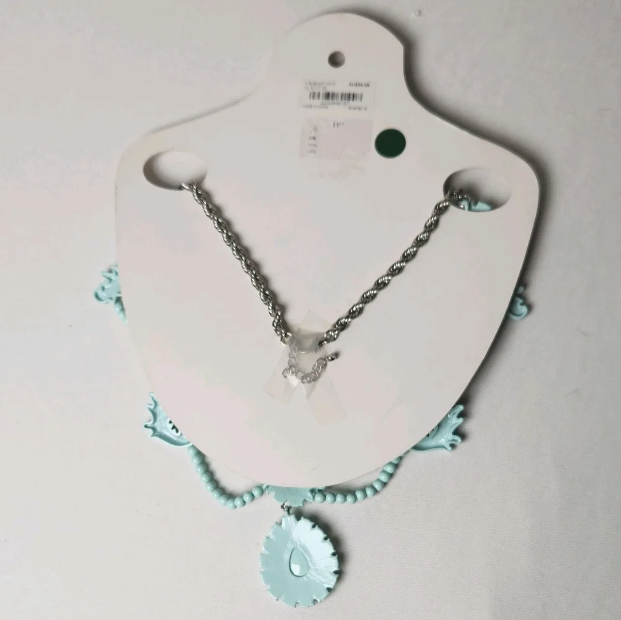 Forever New Mint Teardrop Rope Necklace Adjustable, #10011 — photo 2