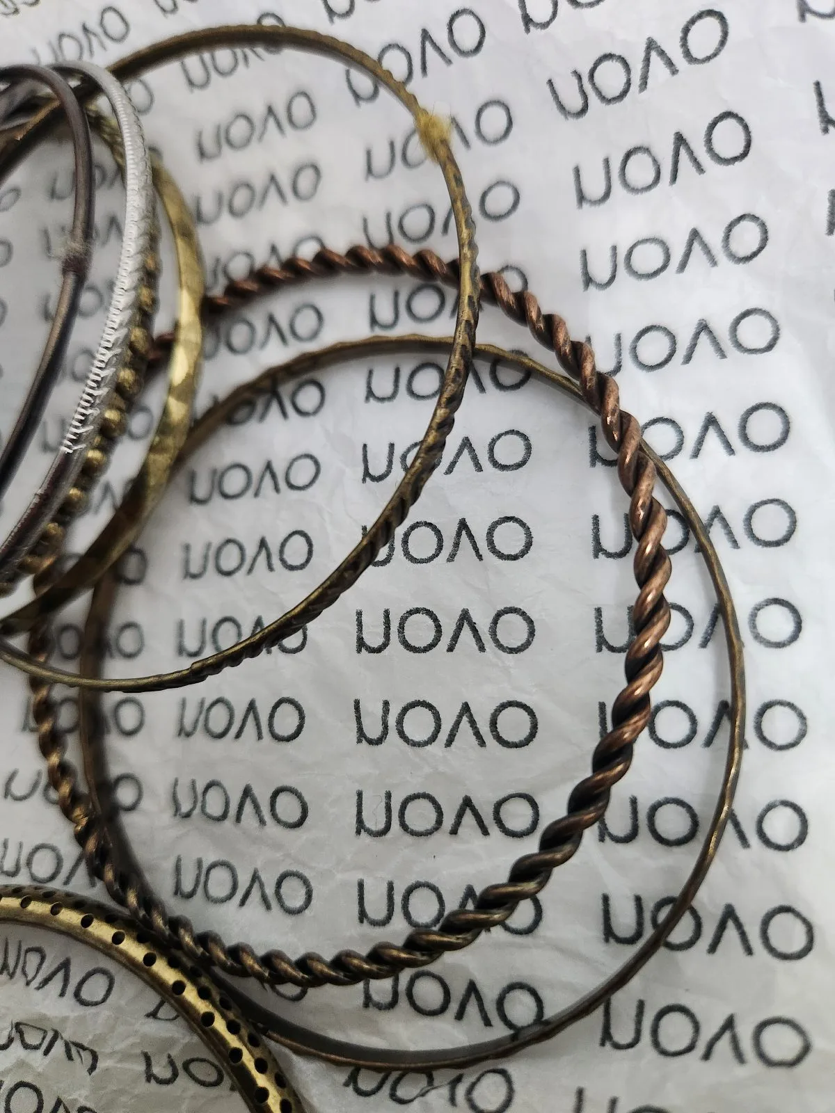 Novo Metallic Bangle Bracelet Set, #10030 — photo 2