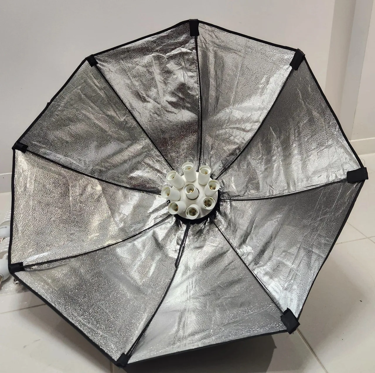 Tricolor 9-Socket Octagon Softbox Studio Light Head + 9 CFL Bulbs, #10036 — photo 6
