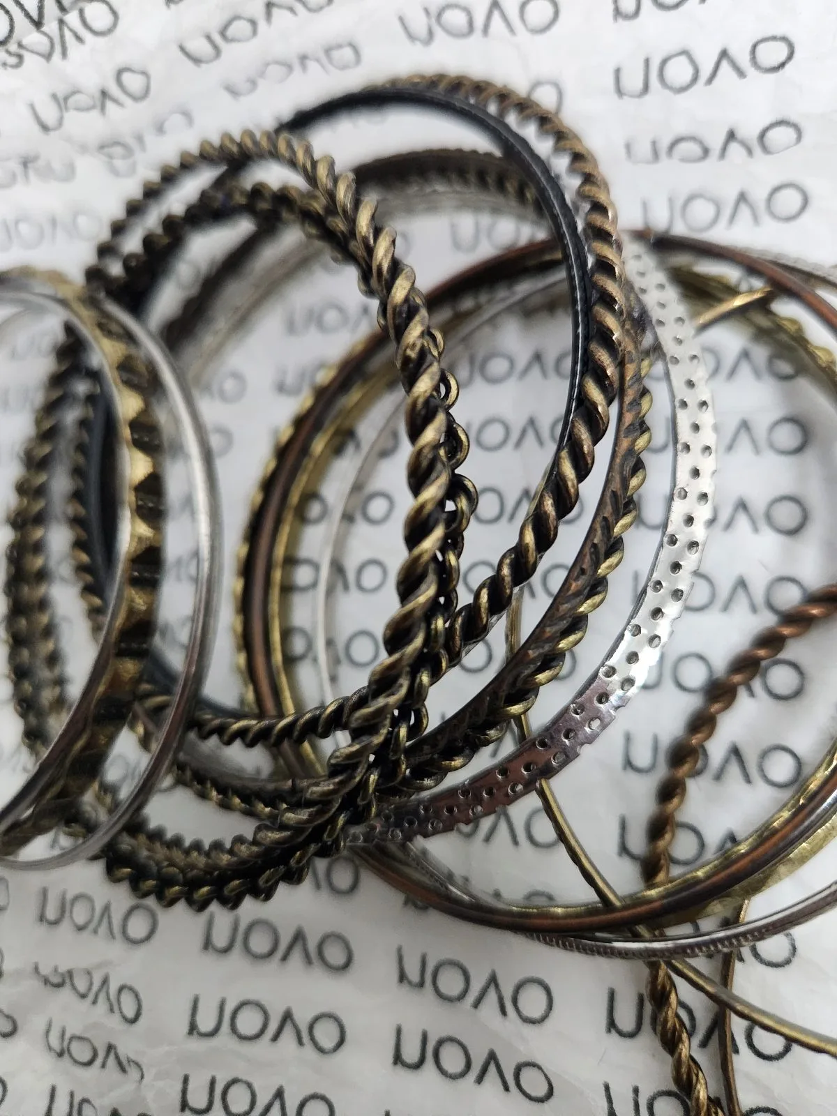 Novo Metallic Bangle Bracelet Set, #10030 — photo 5