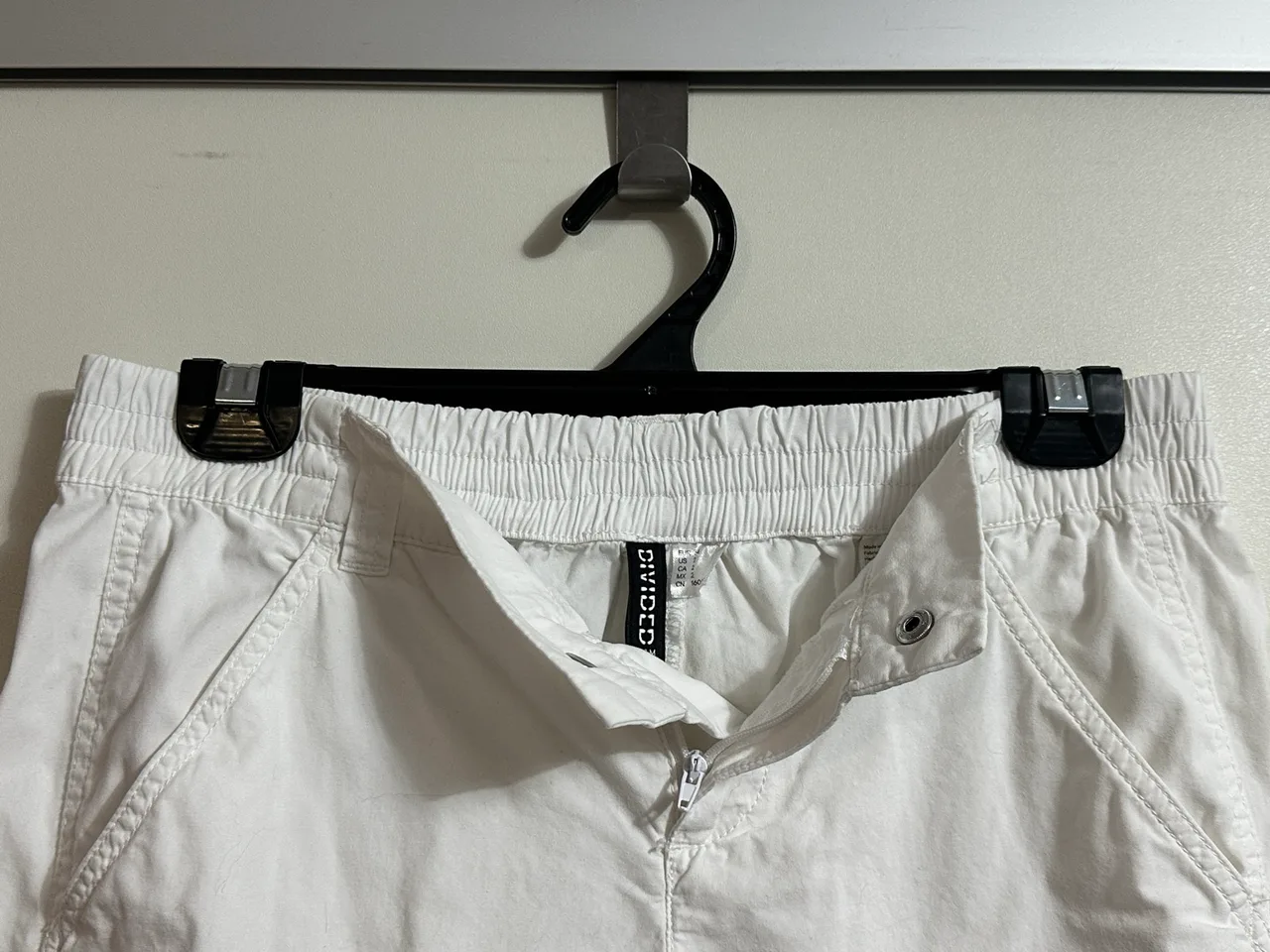 Aus 6-8 H&M Divided White Cargo Cropped Capri Pants With Lace Trim EUR 34 US 2 – photo 4