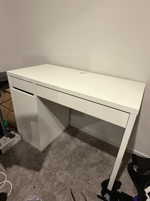 IKEA desk with storage