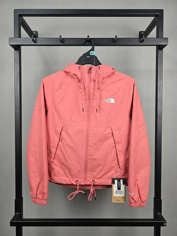 The North Face Women's Hooded Windbreaker Jacket Size XS (Coral Pink)