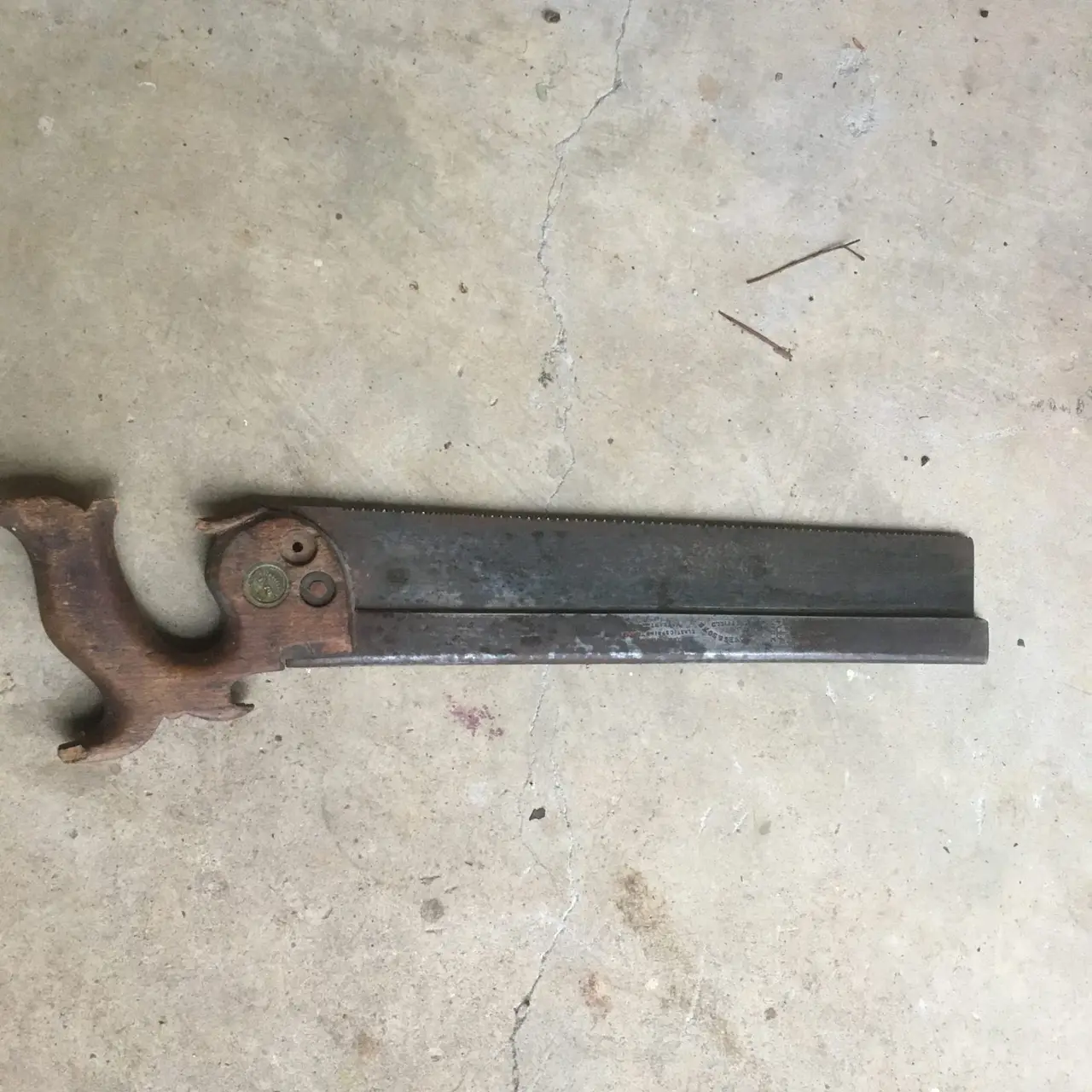 Antique R GROVES & SONS 14" Steel Backed Tenon Saw SHEFFIELD – photo 2