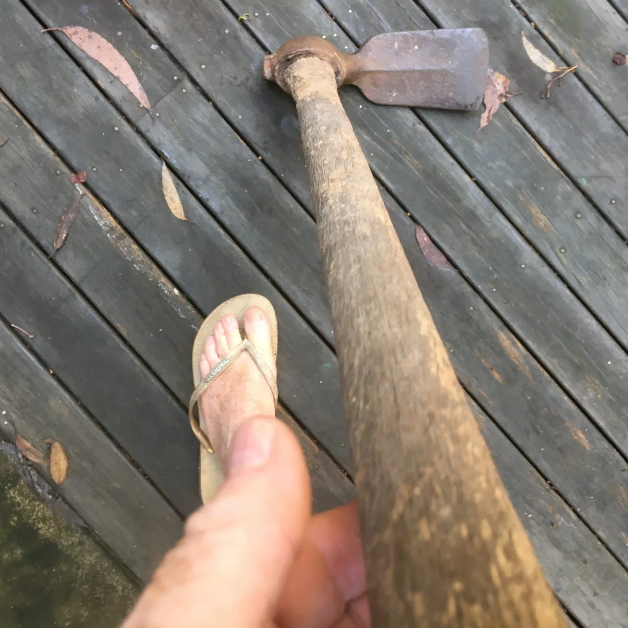 Vintage Heavy Duty Grub Hoe/ Mattock Hammer Eye Poll AS IS – photo 6