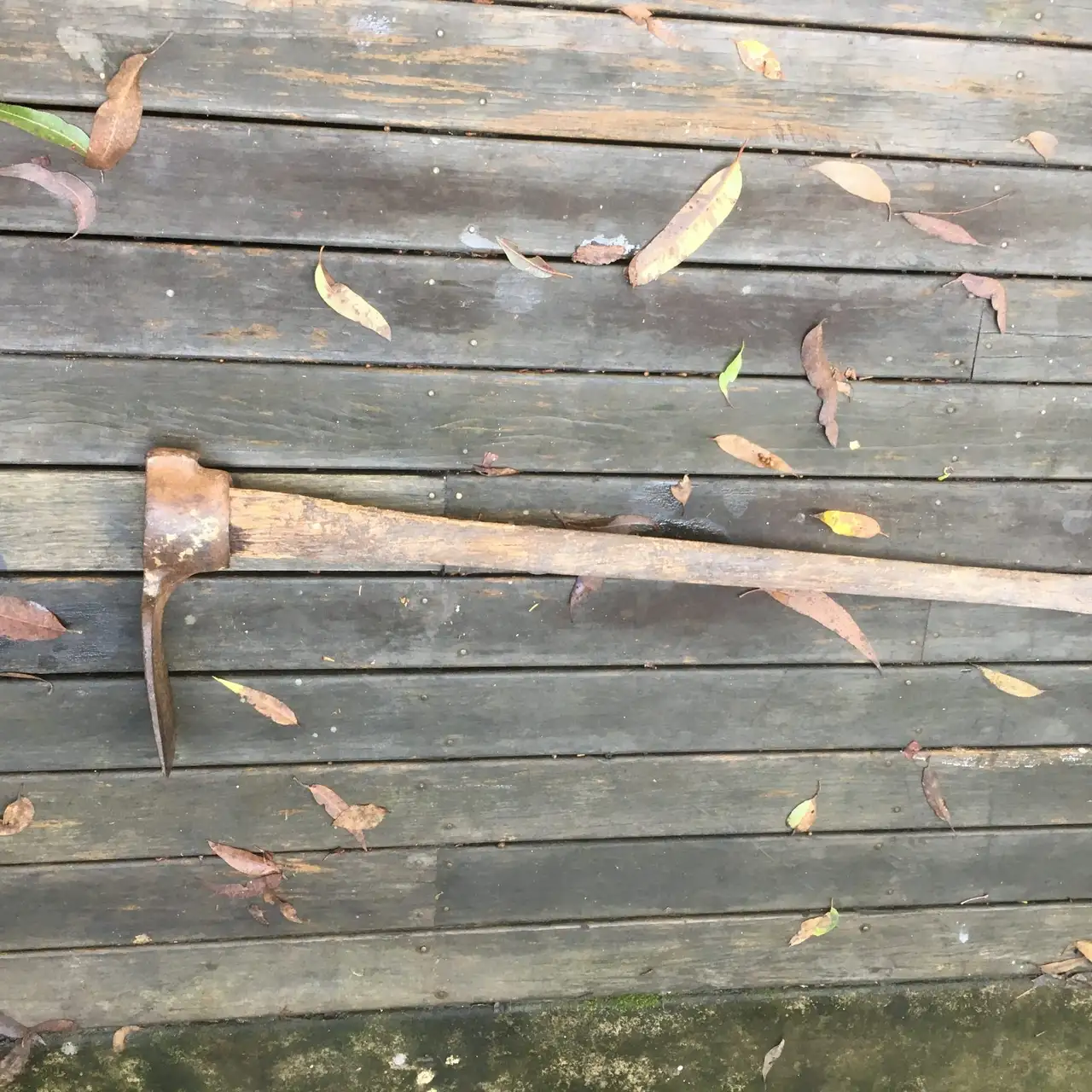 Vintage Heavy Duty Grub Hoe/ Mattock Hammer Eye Poll AS IS – photo 2