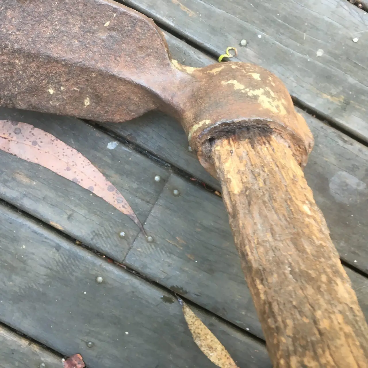 Vintage Heavy Duty Grub Hoe/ Mattock Hammer Eye Poll AS IS – photo 5