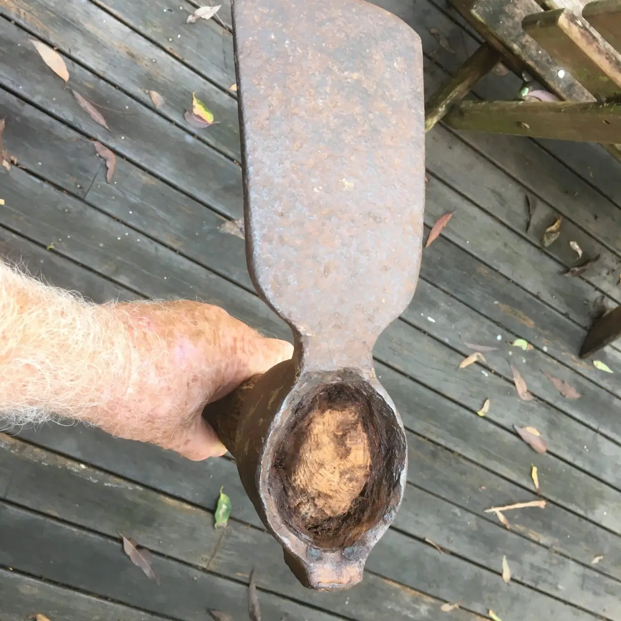Vintage Heavy Duty Grub Hoe/ Mattock Hammer Eye Poll AS IS – photo 8