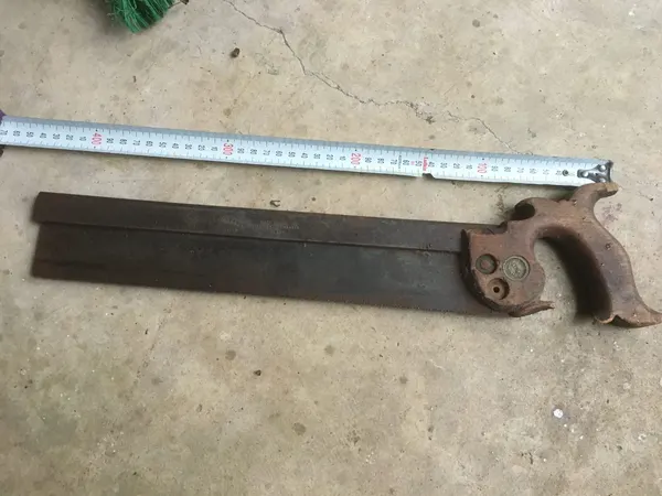 Antique R GROVES & SONS 14" Steel Backed Tenon Saw SHEFFIELD