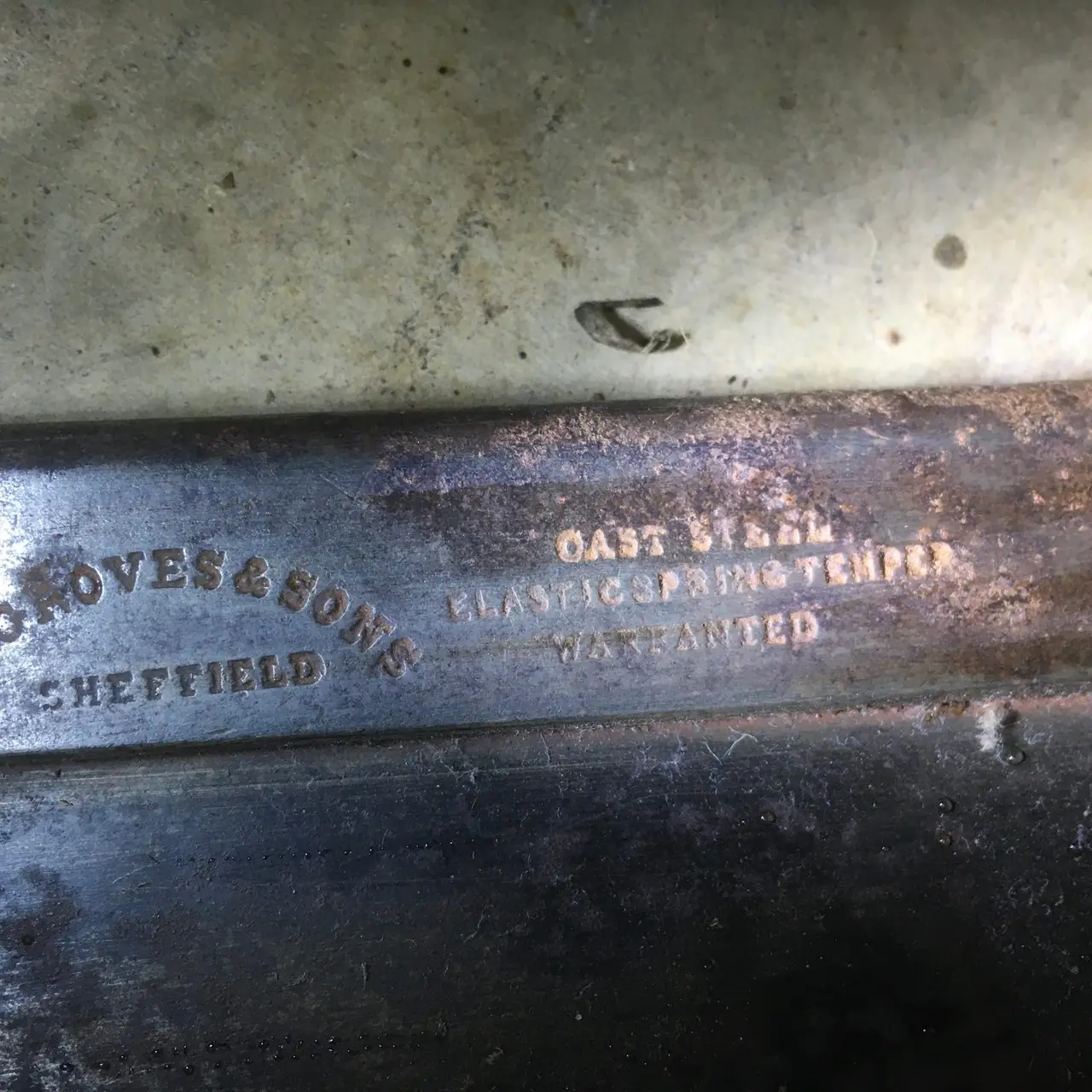 Antique R GROVES & SONS 14" Steel Backed Tenon Saw SHEFFIELD – photo 4