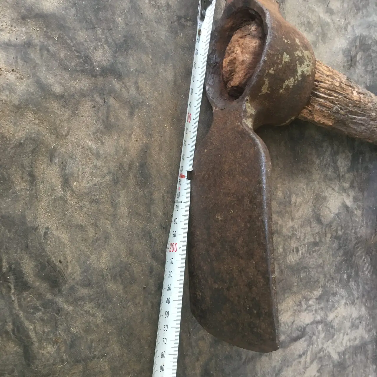 Vintage Heavy Duty Grub Hoe/ Mattock Hammer Eye Poll AS IS – photo 10