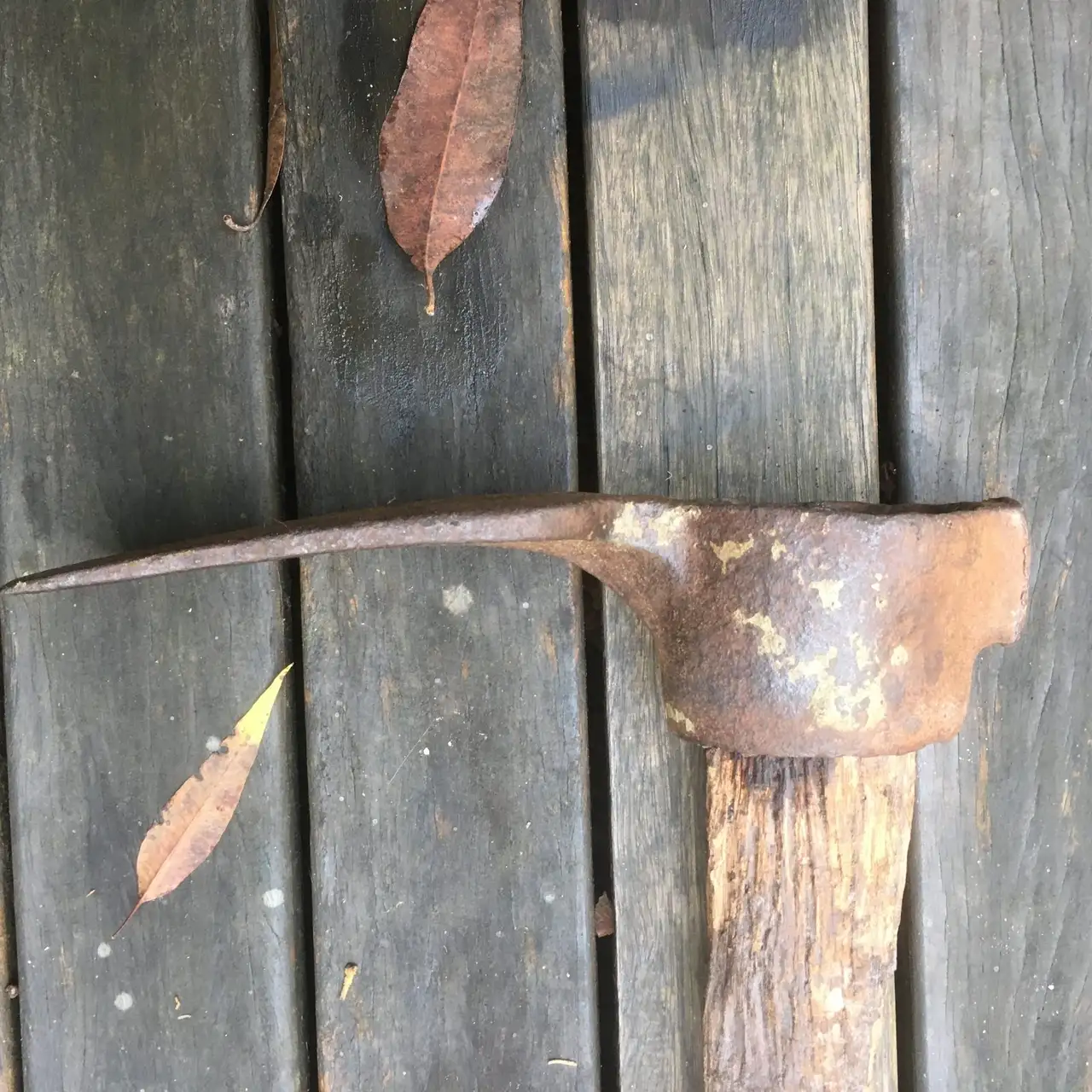 Vintage Heavy Duty Grub Hoe/ Mattock Hammer Eye Poll AS IS – photo 4