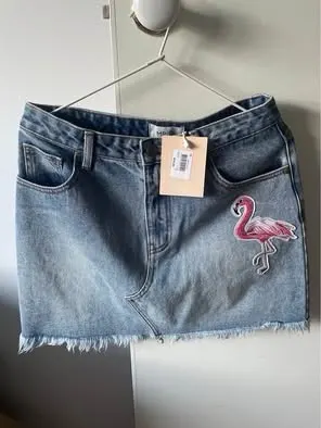 MinkPink Denim Skirt Sz S