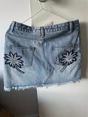 MinkPink Denim Skirt Sz S – photo 4