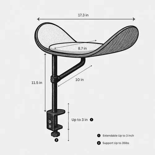 Cat desktop bed/perch Bolton to desk/bed — photo 4
