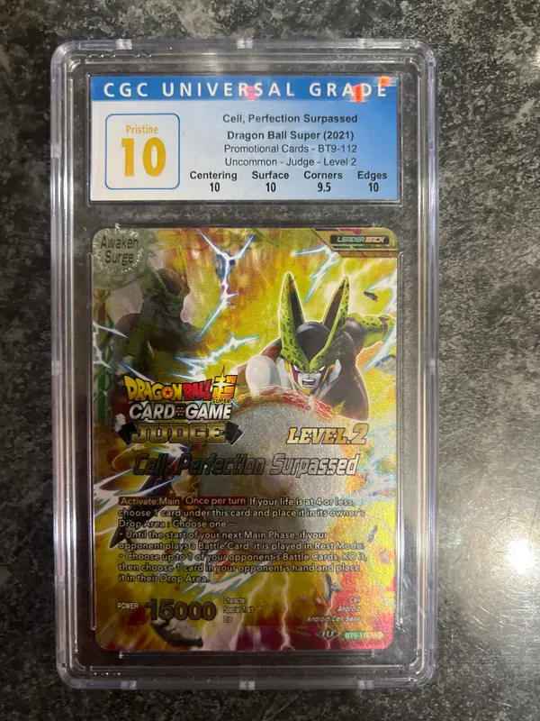 CGC 10 CELL, PERFECTION SURPASSED LVL 2 JUDGE CARD