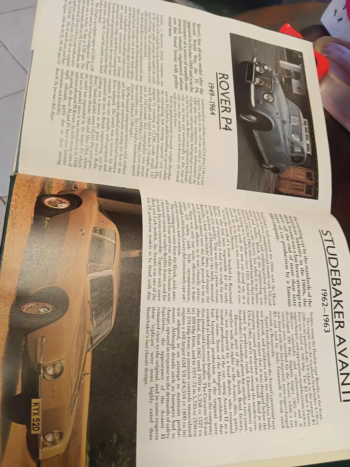 Collectors' Cars: A Generation of Post-War Classics Hardcover Book  1985 – photo 5