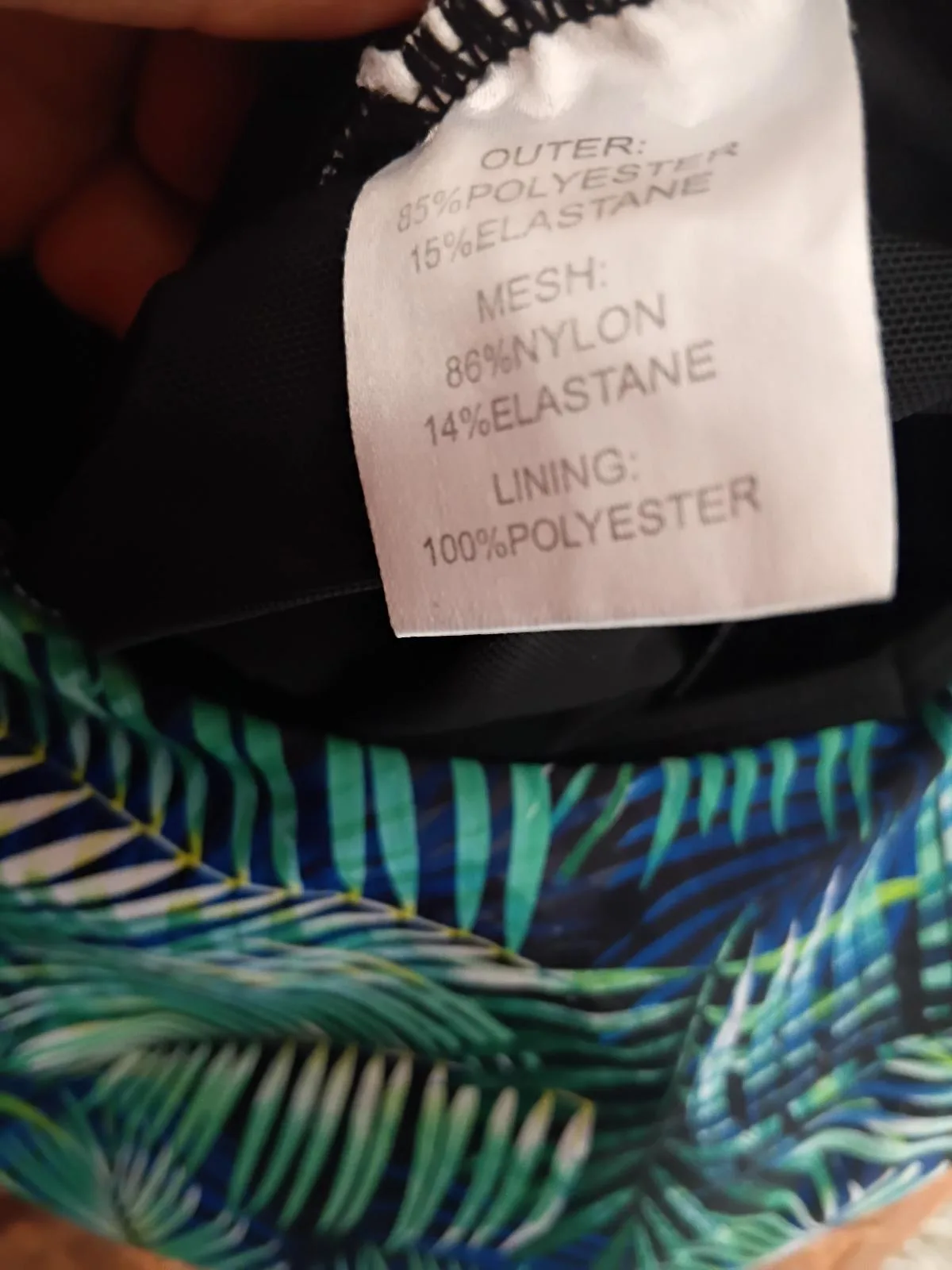 Tropical Palm Swim Dress / Tankini  🌿 Plus Size 24 — photo 4