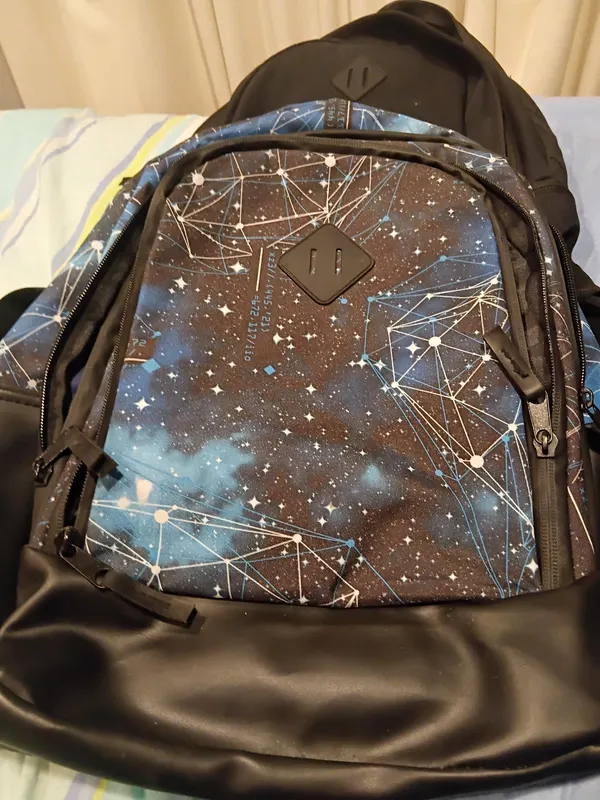 Galaxy themed backpack