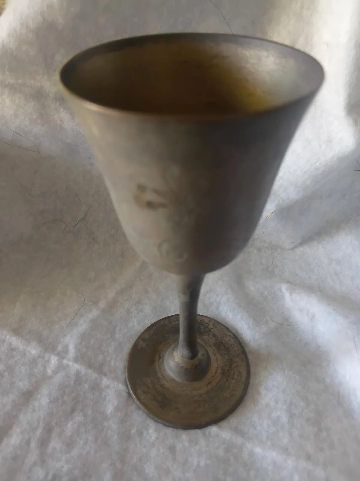 Engraved Metal Goblet / Chalice — photo 3