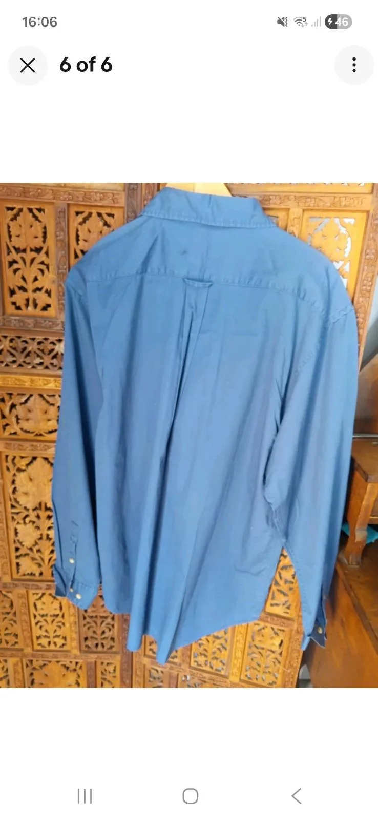Southcape Navy Cotton L Quiet Fashion Shirt — photo 3