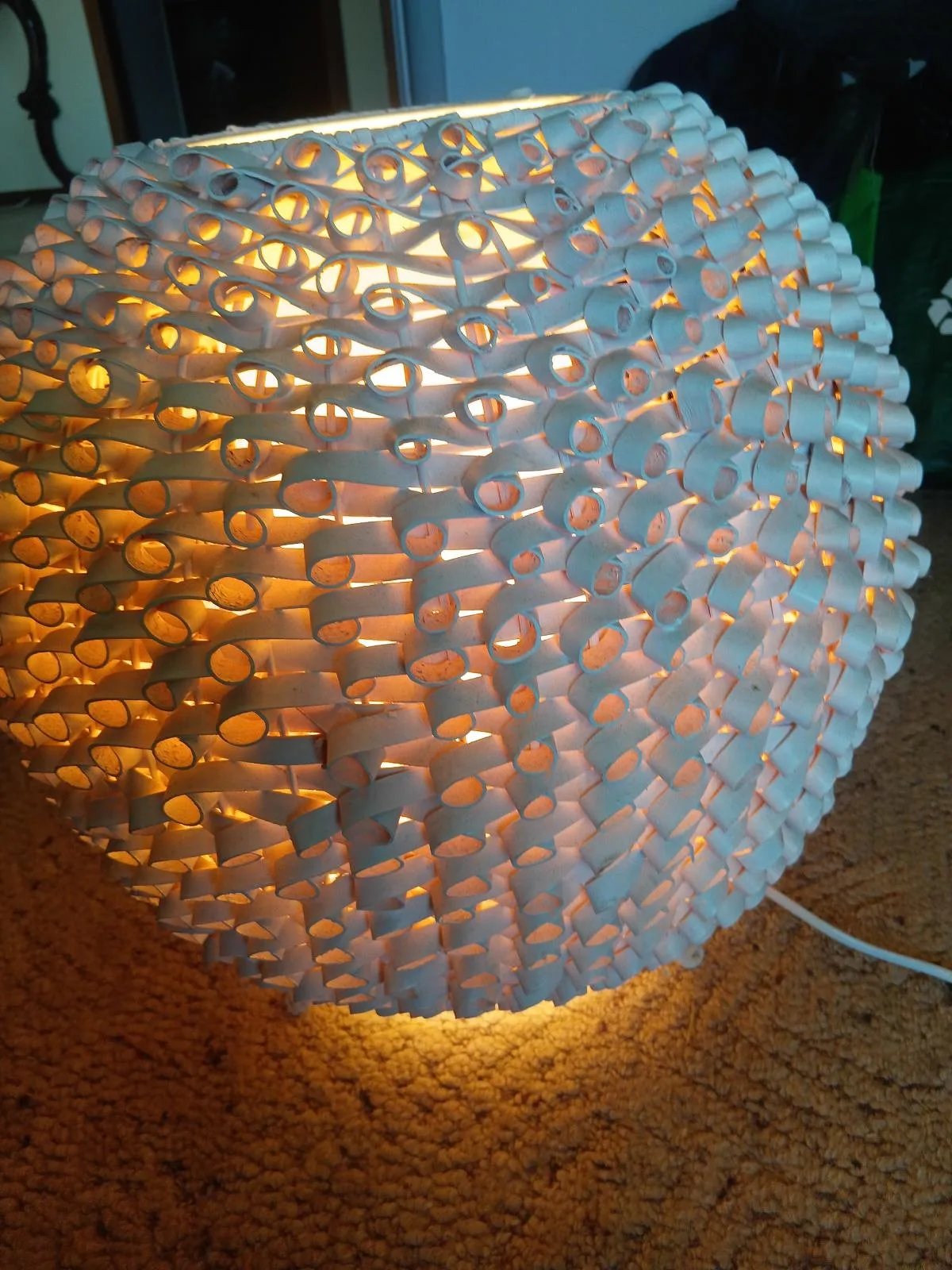 Rattan Cottage Core Boho Retre Bedside Vintage Lamp — photo 2