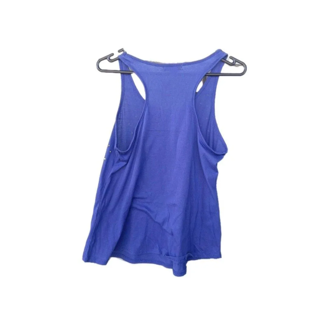 Cotton On Halterneck stylish Studded Blue Top Athleisure  Gymwear XS – photo 2